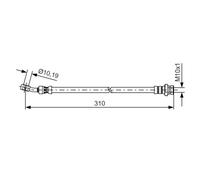 Latiguillo de freno BOSCH 1 987 481 416
