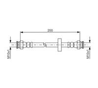 BOSCH 1 987 481 670 Latiguillo de freno