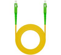 NANOCABLE 10.20.0030 - Cable Fibra Óptica SC/APC a SC/APC Monomodo 30 m, LSZH, amarillo, para router