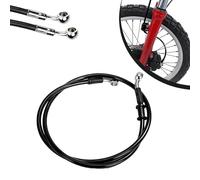 Latiguillo Freno Moto 110cm,Tubo Manguera Embrague Freno Hidráulico Reforzado para Motocross Enduro Dirt Bike-Negro