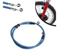 Latiguillo Freno Moto 140cm,Tubo Manguera Embrague Freno Hidráulico Reforzado para Motocross Enduro Dirt Bike-Azul