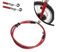 Latiguillo Freno Moto 70cm,Tubo Manguera Embrague Freno Hidráulico Reforzado para Motocross Enduro Dirt Bike-Rojo