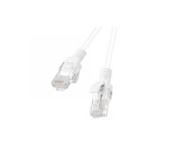 CABLE RED LANBERG LATIGUILLO CAT.6 UTP 1M BLANCO FLUKE PASSED