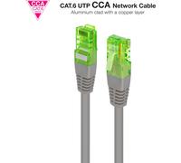 Nanocable Cable de red latiguillo Cat.6 UTP AWG26 CCA 20 m Gris
