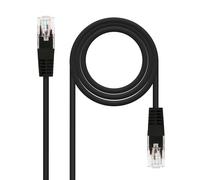 NANOCABLE 10.20.1900-L30-BK - Cable de Red Ethernet RJ45 LSZH Cat.6A SFTP, AWG26, Negro, Latiguillo de 30 cm