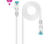 Latiguillo rj45 cat7 s/ftp cu 0,50m blanco nanocable 10.20.1700-w