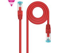Latiguillo rj45 cat7 s/ftp cu 0,50m rojo nanocable 10.20.1700-r