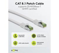 Latiguillo rj45 cat8.1 s/ftp ghmt cu lszh 2m blanco 61105