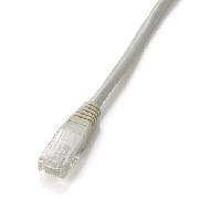 Cable Red RJ45 U/UTP Cat.5e Beige (25cm) - EQUIP