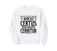 Latín - Amicus certus in re incerta cernitur Sudadera