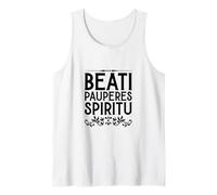 Latín - Beati pauperes spiritu Camiseta sin Mangas