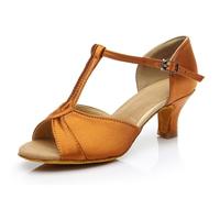 Latin Dance Shoes Elegant Satin High Heels Flexible Soft Sole For Ballroom Dancing Performance/190