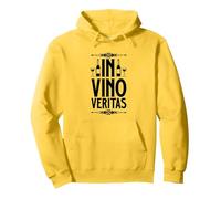 Latín - In Vino Veritas Sudadera con Capucha, Unisex para Adultos, Limón, M