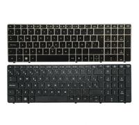 Latin LA/Spanish SP Laptop Keyboard for HP EliteBook 8560p 8570P 8560B 6560b 6565b 6560P Keyboard with Pointing Stick (Color : Nero)