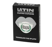 Latin Lingo Playing Cards | Tarjetas de viaje | Aprende vocabulario latino de una manera divertida y fácil | 52 traducciones esenciales