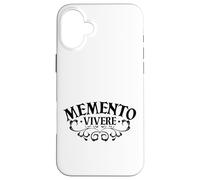 Latín - Memento Vivere Carcasa para iPhone 16 Plus