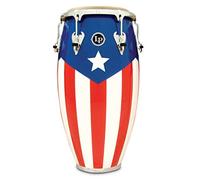 Latin Percussion Conga Matador 11" Quinto M750S-PR, bandera de Puerto Rico, herrajes cromados