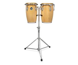 Latin Percussion Congaset Junior Congas 8" + 9", LP-JRX-AW, Natural, hardware cromado
