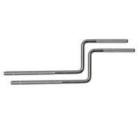 Latin Percussion Hardware Accessories & Spare Parts Percussion Rod 3/20.3 cm - LP372 + LP472 Everything Rack - Z-Shape Chrome, LP375D