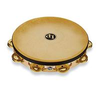 Latin Percussion Pro 10 Panderetas, latón, una sola fila (LP383-BR)