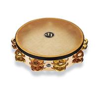 Latin Percussion Tambourin Pro LP384-BB - Pandereta de doble fila de 10 pulgadas con cabeza de latón y bronce