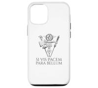 Latin Quotes & Ancient Roman History Gifts - Funda iPhone 13 - Cita latina Si vis pacem para bellum - SPQR - Águila romana y cita latina - Básico - Policarbonato y Poliuretano termoplástico