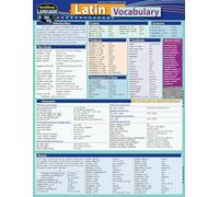 Latin Vocabulary: A Quickstudy Laminated Reference Guide
