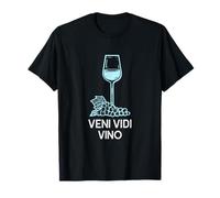 Latin Wine Quote For Women Wine Glass Drawing Veni Vidi Vino Camiseta
