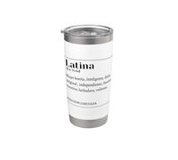 Latina Mujer Latina Mujer Latina Chica Latina Diccionario Español Vaso térmico de acero inoxidable de doble pared