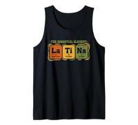 Latina Química Tabla Periódica Ciencia Juego de Palabras Humor Camiseta sin Mangas