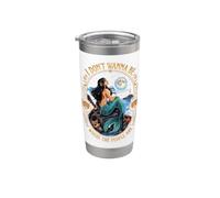 Latina sirena introvertida no quiere estar donde la gente está Vaso térmico de acero inoxidable de doble pared