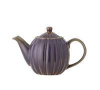 Latina Tetera de 1085 ml, tetera de gres con tapa y asa, elegante tetera para té y bebidas calientes, apta para lavavajillas y diseño único (morado)