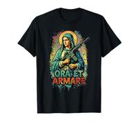 Latino Ave María Bendita Madre Rosario Oración Camiseta