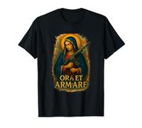 Latino Ave María Bendita Madre Rosario Oración Camiseta