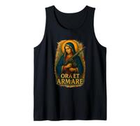 Latino Ave María Bendita Madre Rosario Oración Camiseta sin Mangas