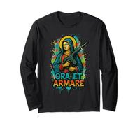 Latino Ave María Bendita Madre Rosario Oración Manga Larga