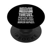 Latino Ave María Bendita Madre Rosario Oración PopSockets PopGrip Adhesivo