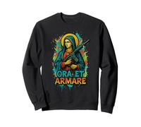 Latino Ave María Bendita Madre Rosario Oración Sudadera