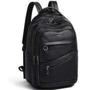 LATMAP 43L Mochila Mujer,Bolso Mochila Mujer Mediano Grande Cuero PU Unisex Mochila Antirrobo Casual Con Múltiples Bolsillos para Viajes, Negocios y la Universidad