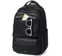 LATMAP 43L Mochila Mujer,Bolso Mochila Mujer Mediano Grande Cuero PU Unisex Mochila Antirrobo Casual Con Múltiples Bolsillos para Viajes, Negocios y la Universidad