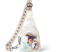 LATMAP Bolso Cruzado Transparente,Riñonera para Mujer,Bandolera Mujer Pequeña Cinturón de Cuero Riñonera Bolsa de Hombro de Moda Bolsa Crossbody Mujeres