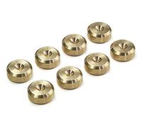 Latón Altavoz Almohadillas Borde achaflanado 16mm Dia - Conjunto de 8