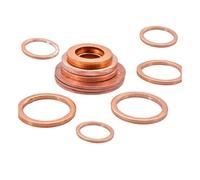 Latón arandela plana, 5-40 Uds. Tapones de aceite de cobre puro sólido arandela M5 M6 M8 M10 M12 M14 M16 M18 M20 M22 junta tórica junta de sellado espaciadores de tapones de aceite de cobre(M18x22x1.5