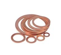 Latón arandela plana, Juego de arandelas de cobre de 30 Uds., Kit surtido de sellos de anillo plano M4 M5 M6 M8 M9 M10 M12 M14 M16 M18 for tapones de sumidero(M12x 18x 1.5)