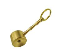Latón compacto para actividades escolares y reuniones deportivas, lazo de transporte de metal con diseño dorado para bolsos, paquetes y uso diario, metal de latón, pequeño, camping, senderismo