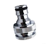 Latón cromado, conector de grifo, 3/4 a /2 pulgadas, adaptador de tubería de agua de jardín roscado para manguera y lavadora a presión