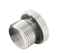 latón Hexagonal Tapa de la tubería, Accesorio de tubería M5 - M20 1/8 pulg. - 3/4 pulg. BSP Macho 304 de Acero Inoxidable con Cabeza Hueca Hexagonal(M48x2)