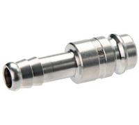 Latón niquelado Tapón de acoplamiento de aire DN 10 Pilar de manguera de 10 mm Doble cierre