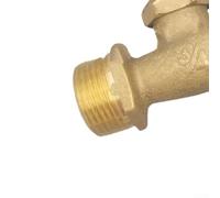Latón para grifo exterior 3/4 MIP x 3/4 MHT para conectar a líneas de suministro de agua estándar y mangueras de jardín (3/4)