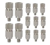 Latón premium: la boquilla de manguera de mistor de patio está hecha de latón, agujeros de acero inoxidable, a prueba de fugas, fuerte y duradero, nunca óxido. Ideal pa Three-section spray head 0.8mm